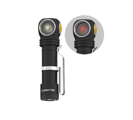 Фонарь налобный-мульти Armytek Wizard C2 WR Magnet USB белый+красный