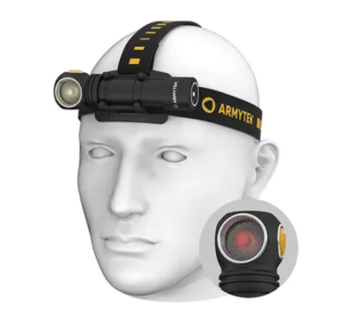 Фонарь налобный-мульти Armytek Wizard C2 WR Magnet USB белый+красный