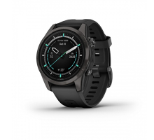 Умные часы Garmin epix Pro (Gen 2) Sapphire Edition 42мм, титановый, угольно-серый, DLC, черный ремешок