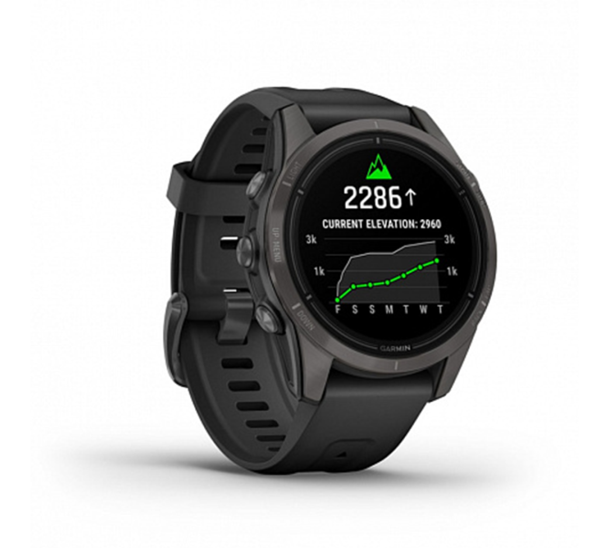 Умные часы Garmin epix Pro (Gen 2) Sapphire Edition 42мм, титановый, угольно-серый, DLC, черный ремешок