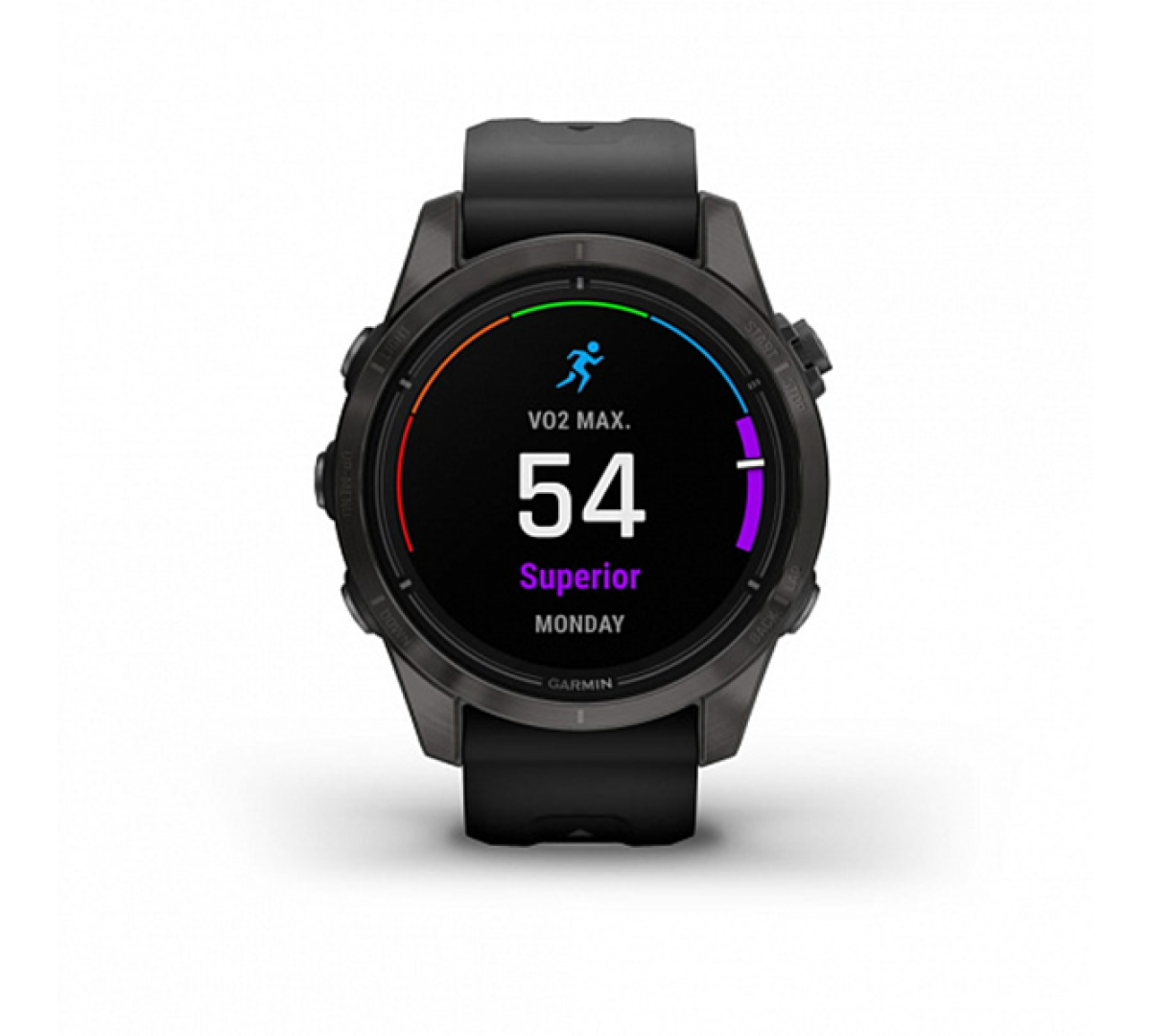 Умные часы Garmin epix Pro (Gen 2) Sapphire Edition 42мм, титановый, угольно-серый, DLC, черный ремешок