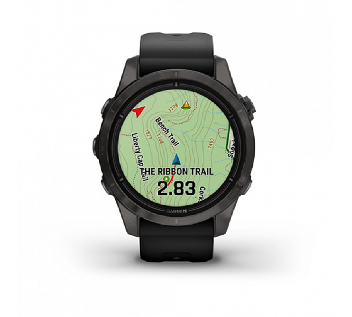 Умные часы Garmin epix Pro (Gen 2) Sapphire Edition 42мм, титановый, угольно-серый, DLC, черный ремешок