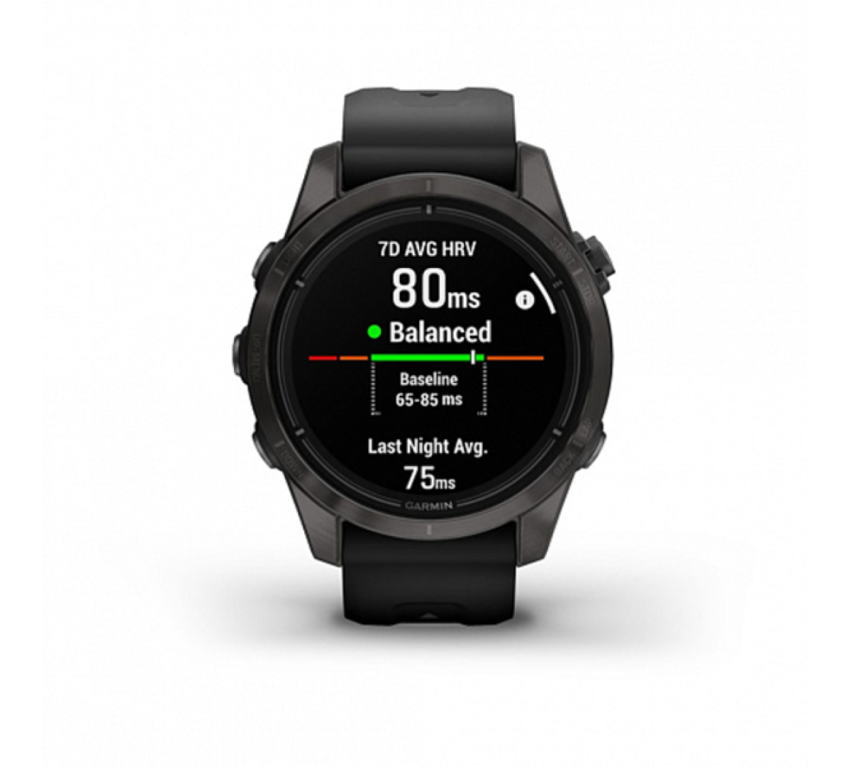 Умные часы Garmin epix Pro (Gen 2) Sapphire Edition 42мм, титановый, угольно-серый, DLC, черный ремешок