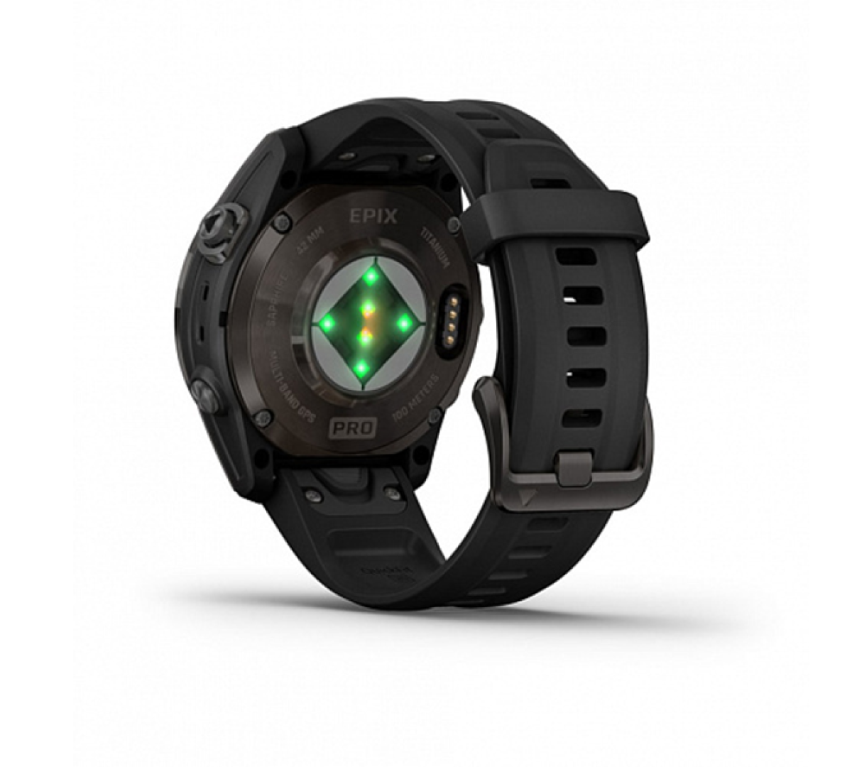 Умные часы Garmin epix Pro (Gen 2) Sapphire Edition 42мм, титановый, угольно-серый, DLC, черный ремешок