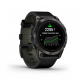 Умные часы Garmin epix Pro (Gen 2) Sapphire Edition 47мм, титановый, угольно-серый, DLC, черный кожаный ремешок