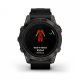 Умные часы Garmin epix Pro (Gen 2) Sapphire Edition 47мм, титановый, угольно-серый, DLC, черный кожаный ремешок