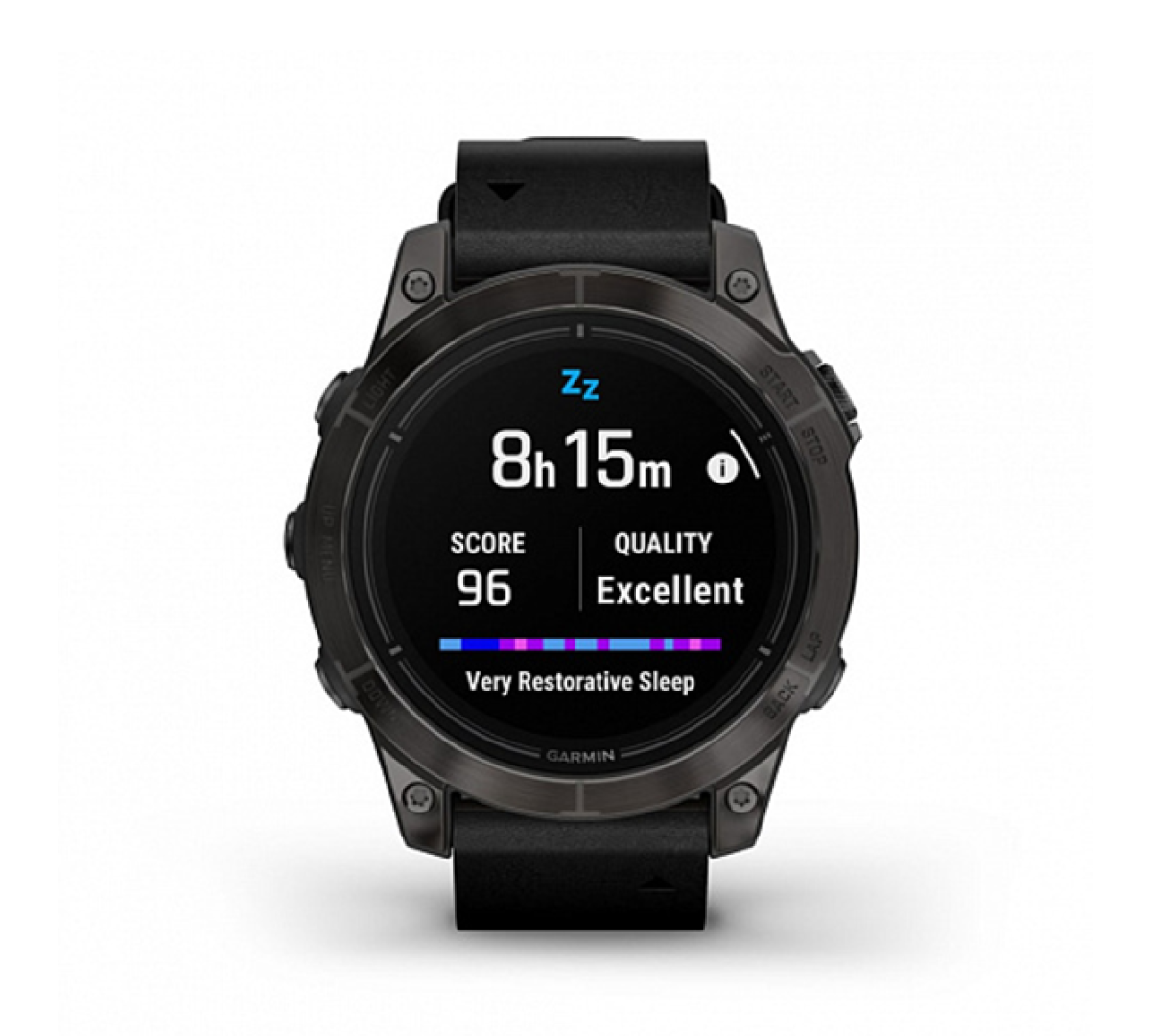 Умные часы Garmin epix Pro (Gen 2) Sapphire Edition 47мм, титановый, угольно-серый, DLC, черный кожаный ремешок