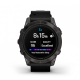 Умные часы Garmin epix Pro (Gen 2) Sapphire Edition 47мм, титановый, угольно-серый, DLC, черный кожаный ремешок
