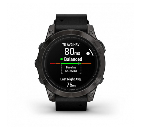 Умные часы Garmin epix Pro (Gen 2) Sapphire Edition 47мм, титановый, угольно-серый, DLC, черный кожаный ремешок