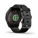 Умные часы Garmin epix Pro (Gen 2) Sapphire Edition 47мм, титановый, угольно-серый, DLC, черный кожаный ремешок
