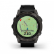 Умные часы Garmin epix Pro (Gen 2) Sapphire Edition 47мм, титановый, угольно-серый, DLC, черный кожаный ремешок
