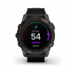 Умные часы Garmin epix Pro (Gen 2) Sapphire Edition 47мм, титановый, угольно-серый, DLC, черный кожаный ремешок