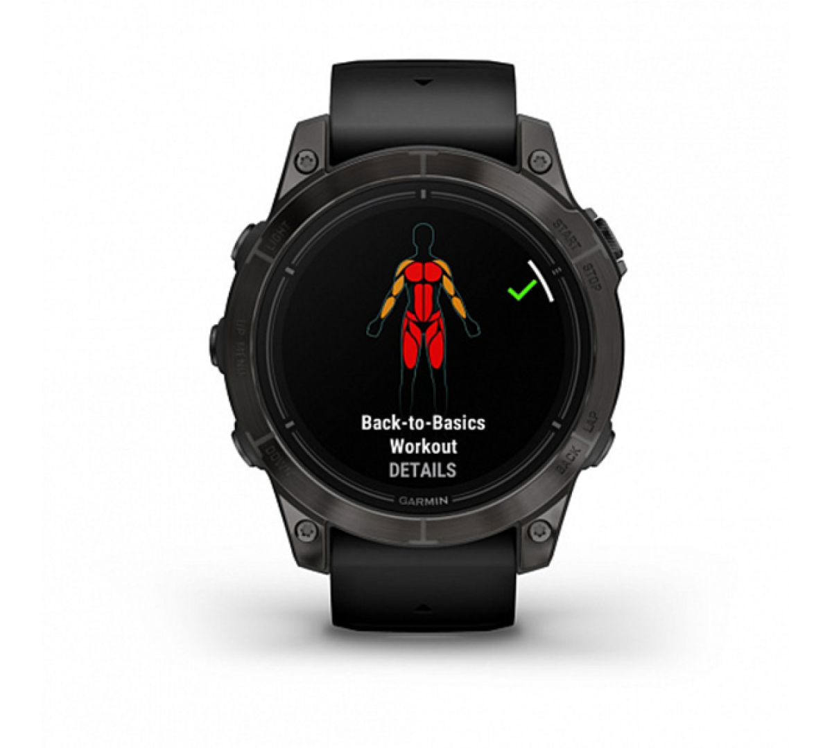 Умные часы Garmin epix Pro (Gen 2) Sapphire Edition 47мм, титановый, угольно-серый, DLC, черный ремешок