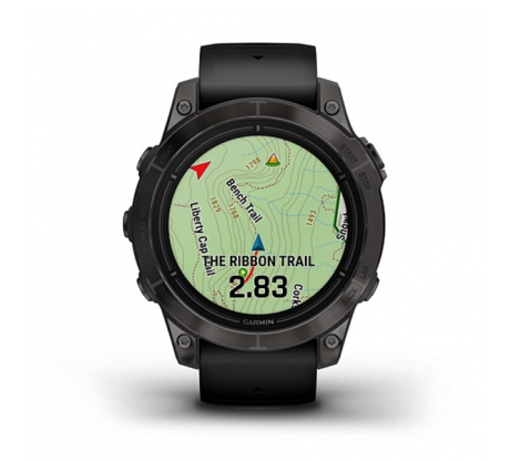 Умные часы Garmin epix Pro (Gen 2) Sapphire Edition 47мм, титановый, угольно-серый, DLC, черный ремешок