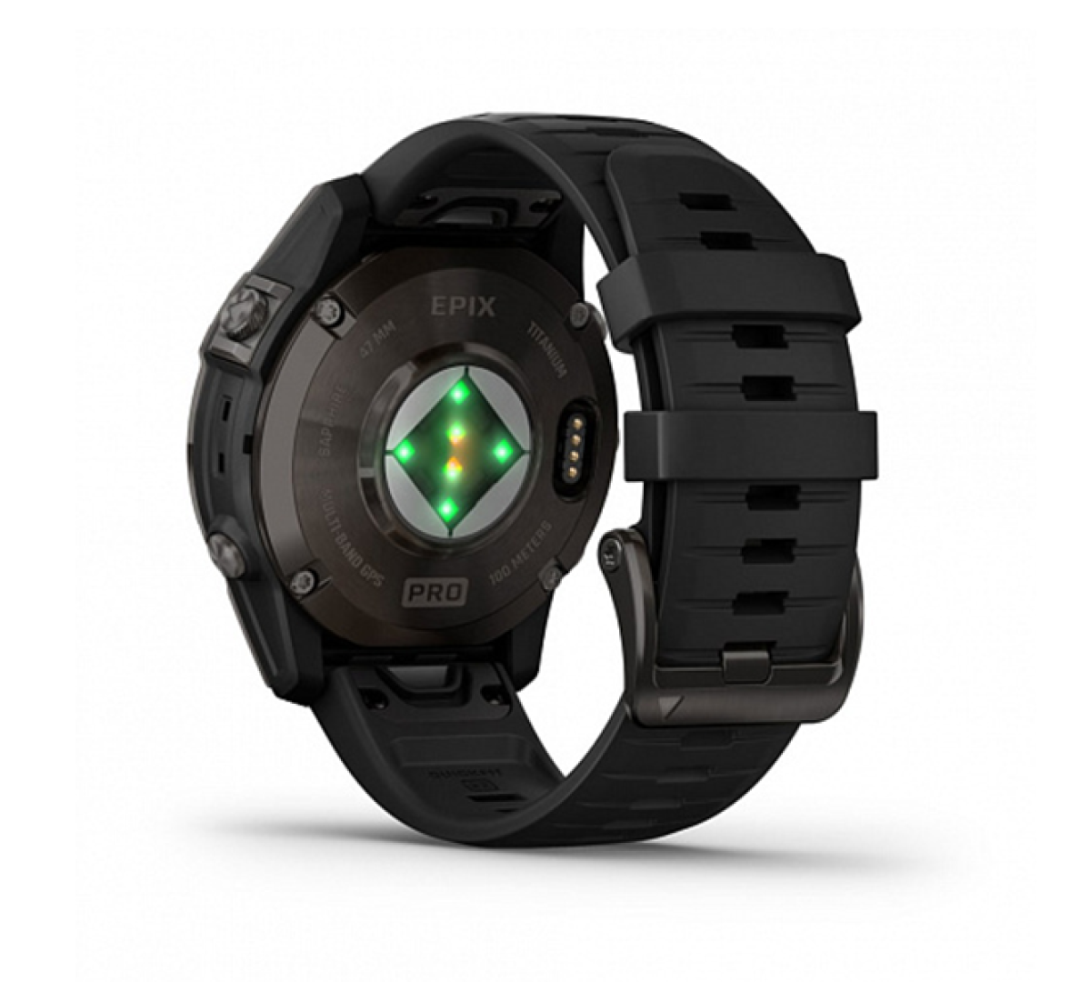 Умные часы Garmin epix Pro (Gen 2) Sapphire Edition 47мм, титановый, угольно-серый, DLC, черный ремешок