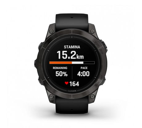 Умные часы Garmin epix Pro (Gen 2) Sapphire Edition 47мм, титановый, угольно-серый, DLC, черный ремешок