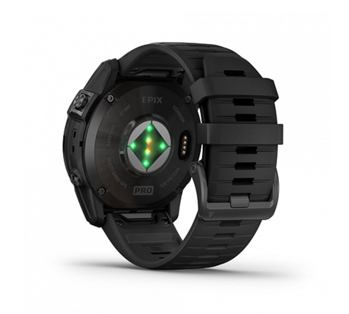 Умные часы Garmin epix Pro (Gen 2) Sapphire Edition 51мм, титановый, угольно-серый, DLC, черный силиконовый ремешок