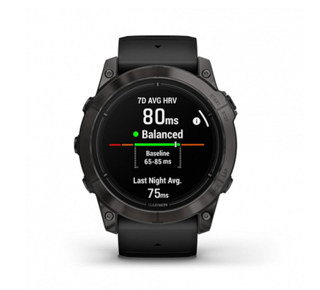 Умные часы Garmin epix Pro (Gen 2) Sapphire Edition 51мм, титановый, угольно-серый, DLC, черный силиконовый ремешок