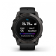 Умные часы Garmin epix Pro (Gen 2) Sapphire Edition 51мм, титановый, угольно-серый, DLC, черный силиконовый ремешок
