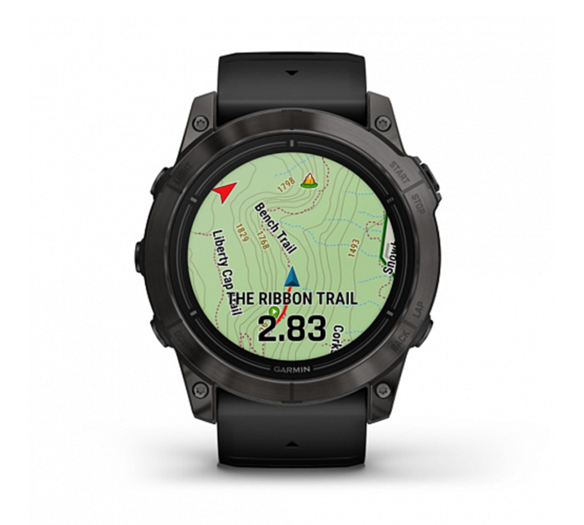 Умные часы Garmin epix Pro (Gen 2) Sapphire Edition 51мм, титановый, угольно-серый, DLC, черный силиконовый ремешок