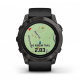 Умные часы Garmin epix Pro (Gen 2) Sapphire Edition 51мм, титановый, угольно-серый, DLC, черный силиконовый ремешок