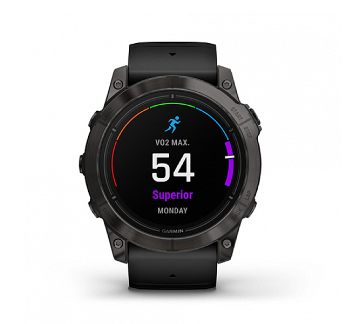 Умные часы Garmin epix Pro (Gen 2) Sapphire Edition 51мм, титановый, угольно-серый, DLC, черный силиконовый ремешок