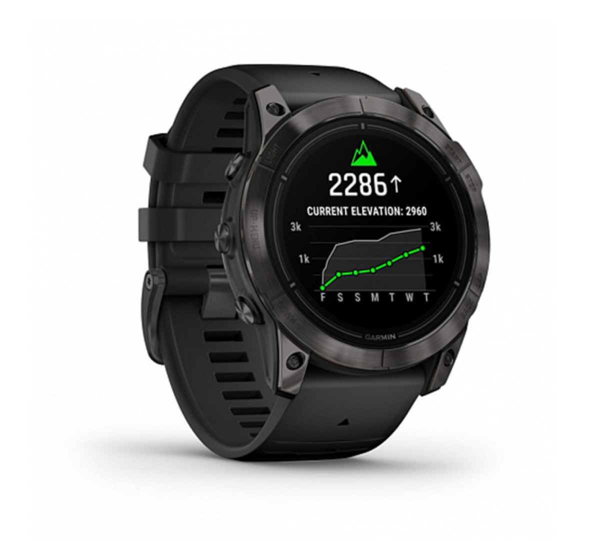 Умные часы Garmin epix Pro (Gen 2) Sapphire Edition 51мм, титановый, угольно-серый, DLC, черный силиконовый ремешок