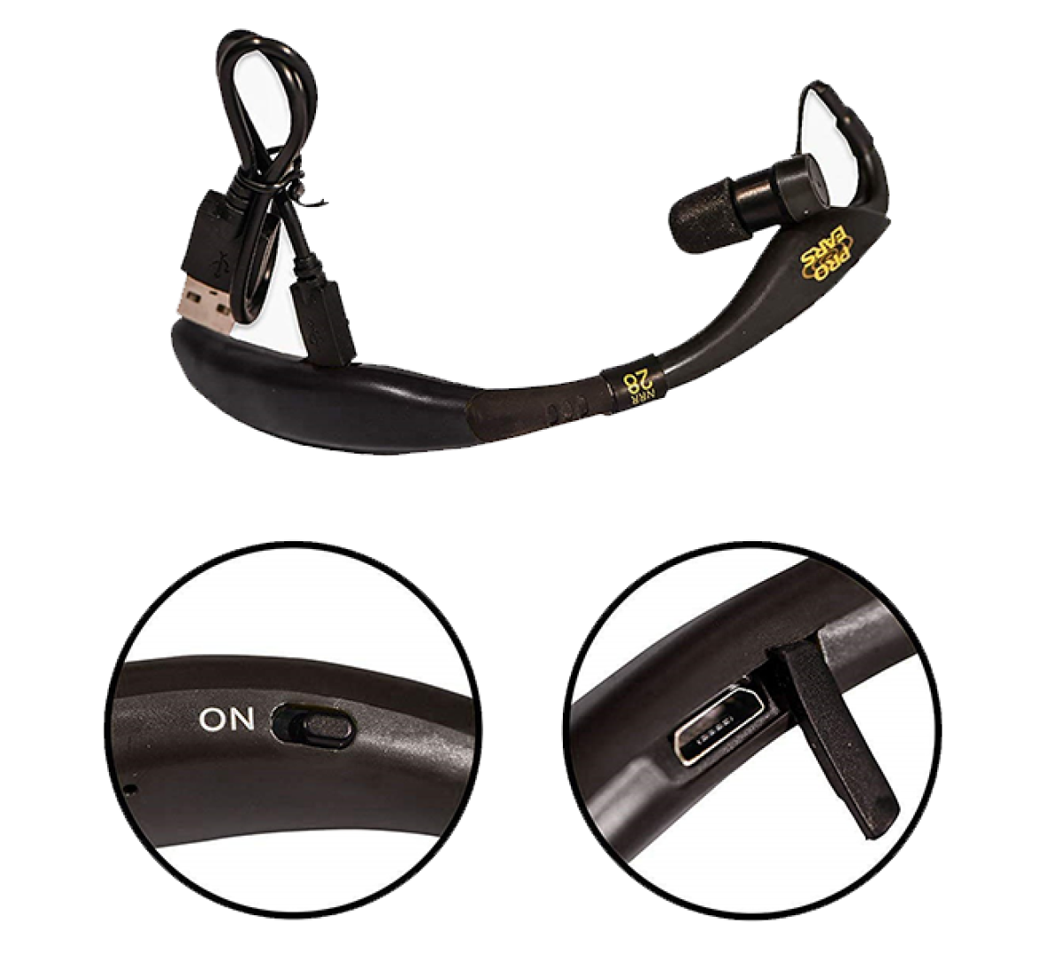 Активные беруши Pro Ears Stealth 28 HT, черные