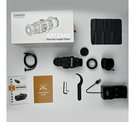 Тепловизионная насадка Conotech Artemis 25 + зажимной адаптер 50/56/62 мм