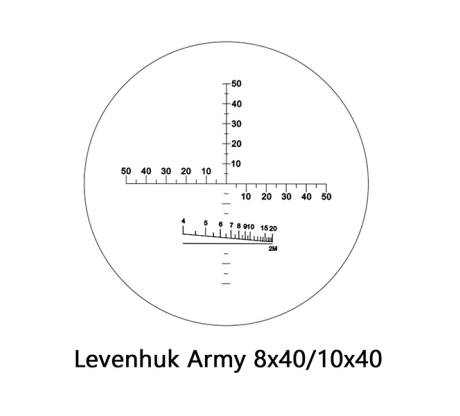 Бинокль Levenhuk Army 10x40 с сеткой