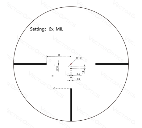Оптический прицел Vector Optics Continental x6 1-6x24i Hunting Fiber