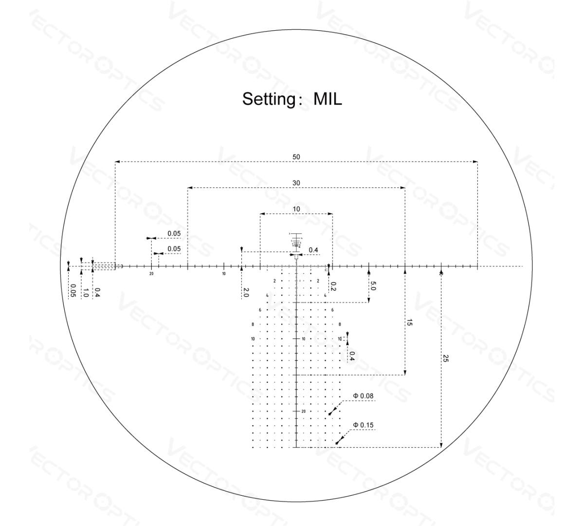 Зрительная труба Vector Optics FPR Continental 12-40x60 ED с дальномерной сеткой