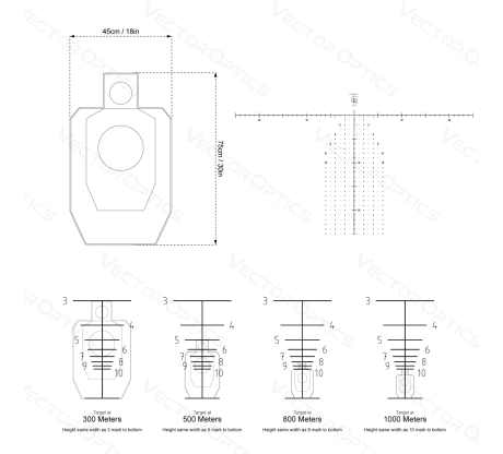 Зрительная труба Vector Optics FPR Continental 12-40x60 ED с дальномерной сеткой