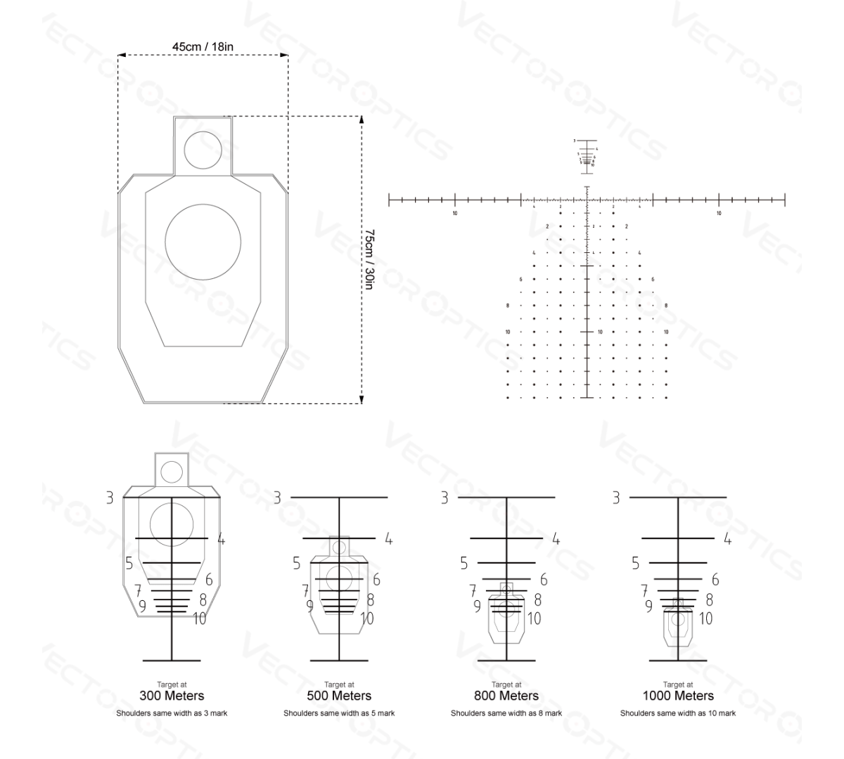 Зрительная труба Vector Optics FPR Continental 20-60x80 ED с дальномерной сеткой