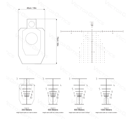 Зрительная труба Vector Optics FPR Continental 20-60x80 ED с дальномерной сеткой