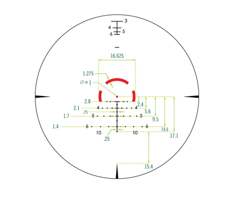 Оптический прицел Vortex Strike Eagle 1-6X24, AR-BDC3 (MOA)